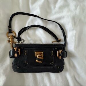 Original Vintage Chloe Paddington Leather Clutch from 2005